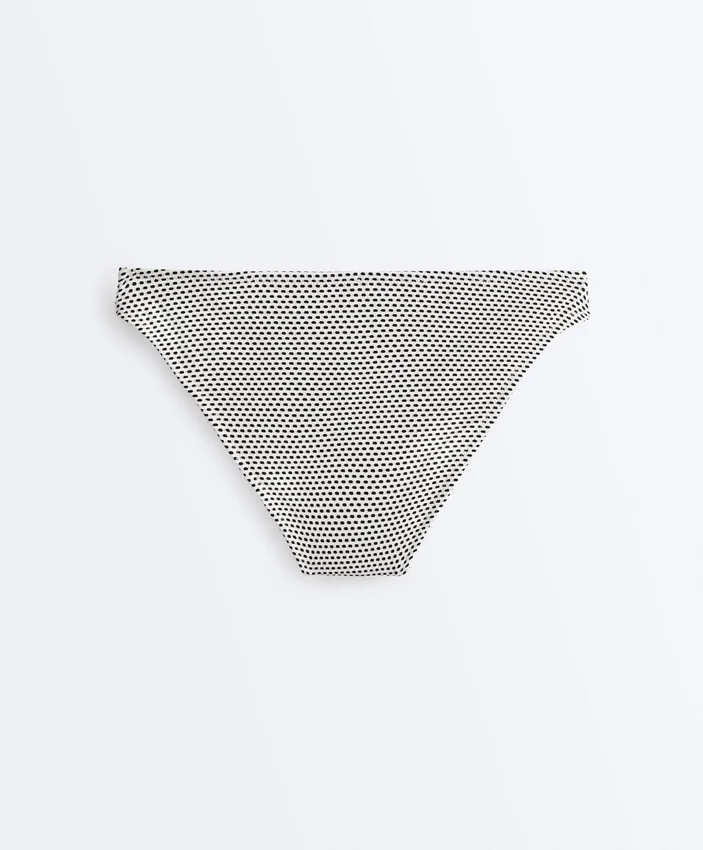 Slip bikini classico in jacquard a pois Slip bikini classico in jacquard a pois