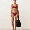 Slip bikini classico in jacquard geometrico