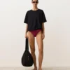Slip bikini classico in jacquard geometrico