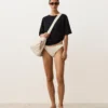 Slip bikini classico in maglia all’uncinetto con texture a bolle Slip bikini classico in maglia all’uncinetto con texture a bolle