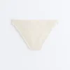 Slip bikini classico in maglia all’uncinetto con texture a bolle Slip bikini classico in maglia all’uncinetto con texture a bolle