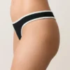 Slip bikini perizoma con taglio a U e bordi a contrasto Slip bikini perizoma con taglio a U e bordi a contrasto
