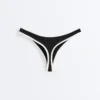 Slip bikini perizoma con taglio a U e bordi a contrasto Slip bikini perizoma con taglio a U e bordi a contrasto