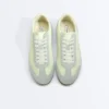 Sneakers in pelle crosta e tessuto