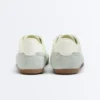 Sneakers in pelle crosta e tessuto