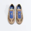 Sneakers in pelle scamosciata crosta e mesh