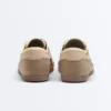 Sneakers in pelle scamosciata crosta e mesh