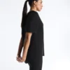 T-shirt a maniche corte in misto modal con orlo posteriore arrotondato