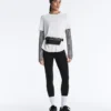 T-shirt a maniche corte in misto modal con orlo posteriore arrotondato