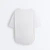T-shirt a maniche corte in misto modal con orlo posteriore arrotondato