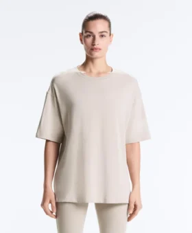 T-shirt a maniche corte lunga in misto cotone