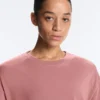 T-shirt a maniche corte lunga in misto cotone