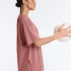T-shirt a maniche corte lunga in misto cotone