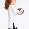 T-shirt a maniche corte lunga in misto cotone T-shirt a maniche corte lunga in misto cotone