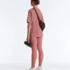 T-shirt a maniche corte lunga in misto cotone