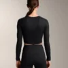 T-shirt a maniche lunghe multi-posizione in misto lyocell con nodo T-shirt a maniche lunghe multi-posizione in misto lyocell con nodo