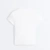 T-shirt aderente a maniche corte in tessuto a costine misto cotone T-shirt aderente a maniche corte in tessuto a costine misto cotone