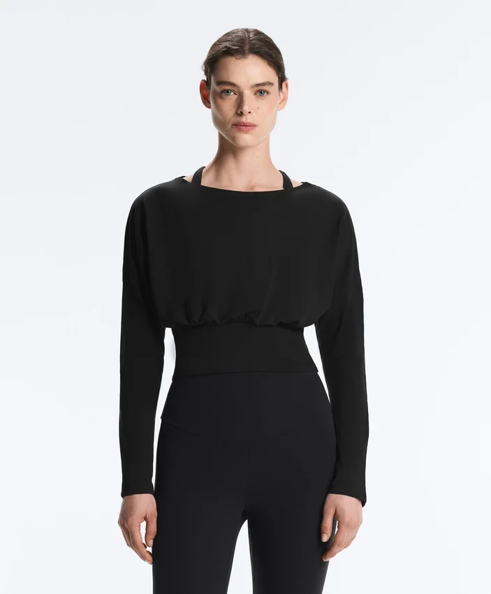 T-shirt aderente in misto cotone T-shirt aderente in misto cotone