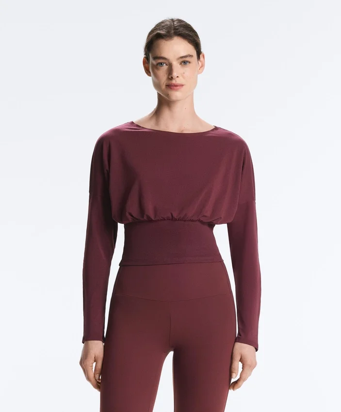 T-shirt aderente in misto cotone T-shirt aderente in misto cotone