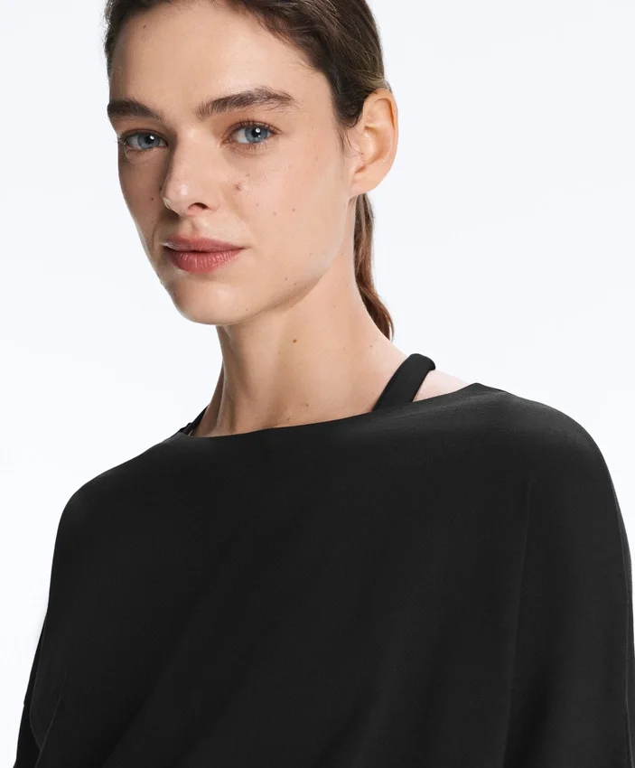T-shirt aderente in misto cotone T-shirt aderente in misto cotone