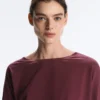 T-shirt aderente in misto cotone T-shirt aderente in misto cotone