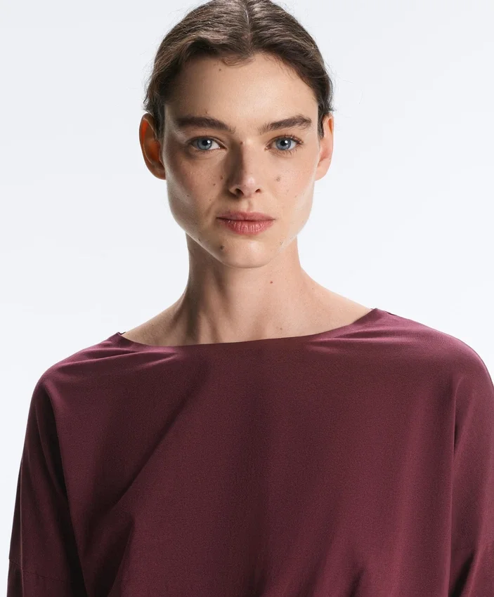T-shirt aderente in misto cotone T-shirt aderente in misto cotone