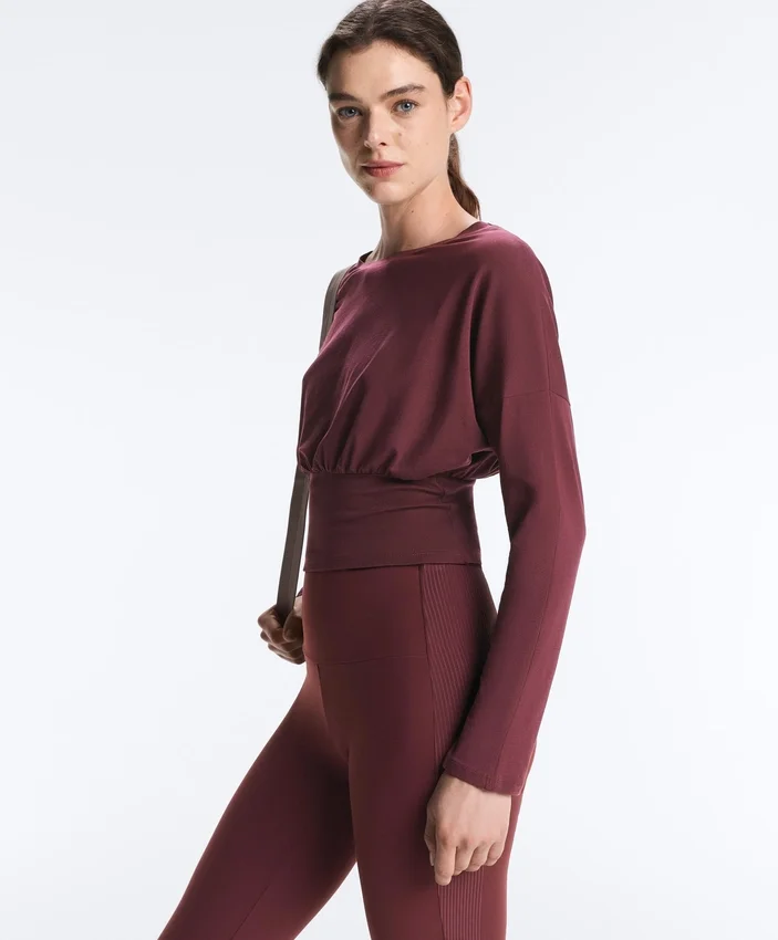 T-shirt aderente in misto cotone T-shirt aderente in misto cotone