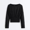 T-shirt aderente in misto cotone T-shirt aderente in misto cotone