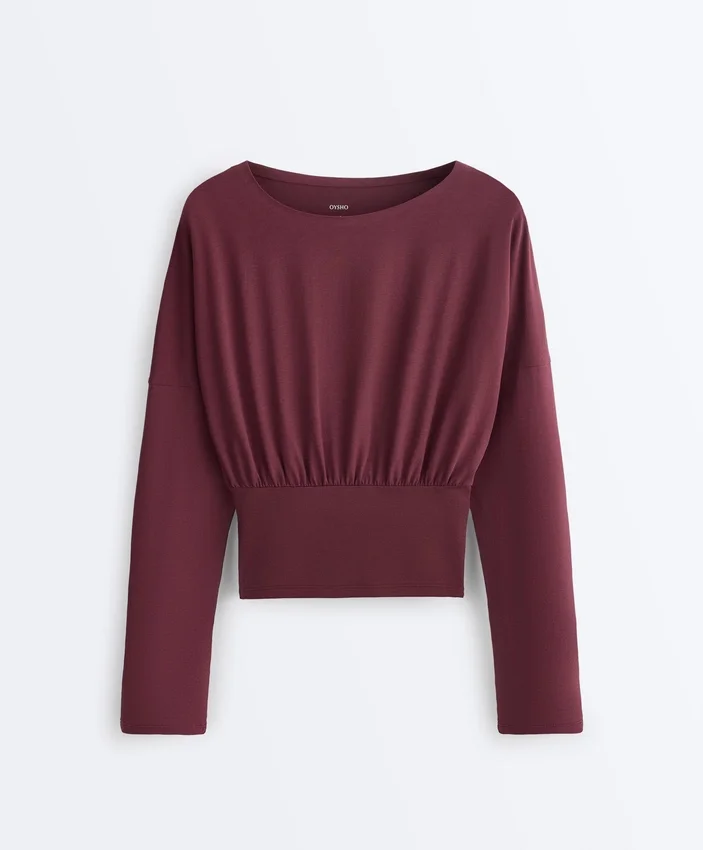 T-shirt aderente in misto cotone T-shirt aderente in misto cotone