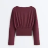 T-shirt aderente in misto cotone T-shirt aderente in misto cotone