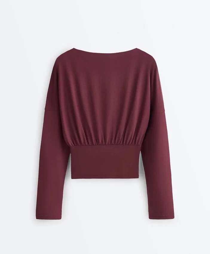 T-shirt aderente in misto cotone T-shirt aderente in misto cotone