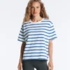 T-shirt boxy a maniche corte in misto cotone T-shirt boxy a maniche corte in misto cotone
