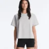 T-shirt boxy a maniche corte in misto cotone T-shirt boxy a maniche corte in misto cotone