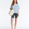 T-shirt boxy a maniche corte in misto cotone T-shirt boxy a maniche corte in misto cotone