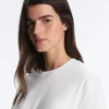 T-shirt boxy a maniche corte in misto cotone T-shirt boxy a maniche corte in misto cotone