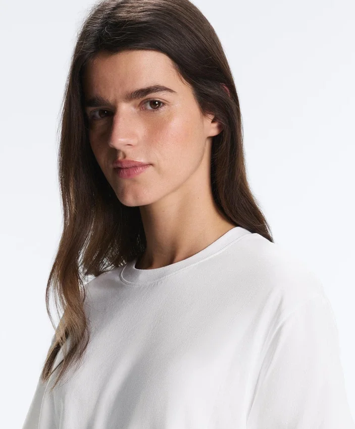 T-shirt boxy a maniche corte in misto cotone T-shirt boxy a maniche corte in misto cotone