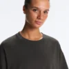 T-shirt boxy a maniche corte in misto cotone T-shirt boxy a maniche corte in misto cotone
