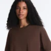 T-shirt boxy a maniche corte in misto cotone T-shirt boxy a maniche corte in misto cotone
