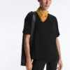 T-shirt boxy a maniche corte in misto cotone T-shirt boxy a maniche corte in misto cotone
