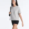 T-shirt boxy a maniche corte in misto cotone T-shirt boxy a maniche corte in misto cotone