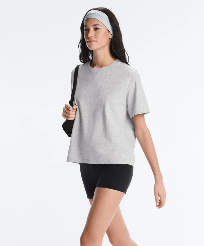 T-shirt boxy a maniche corte in misto cotone T-shirt boxy a maniche corte in misto cotone