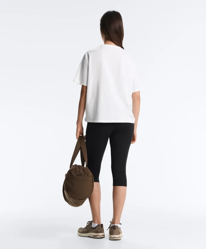 T-shirt boxy a maniche corte in misto cotone T-shirt boxy a maniche corte in misto cotone