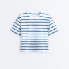 T-shirt boxy a maniche corte in misto cotone T-shirt boxy a maniche corte in misto cotone