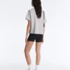 T-shirt boxy a maniche corte in misto cotone T-shirt boxy a maniche corte in misto cotone