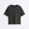 T-shirt boxy a maniche corte in misto cotone T-shirt boxy a maniche corte in misto cotone