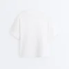 T-shirt boxy a maniche corte in misto cotone T-shirt boxy a maniche corte in misto cotone