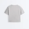 T-shirt boxy a maniche corte in misto cotone T-shirt boxy a maniche corte in misto cotone