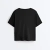 T-shirt boxy a maniche corte in misto cotone T-shirt boxy a maniche corte in misto cotone