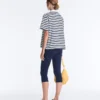 T-shirt boxy a maniche corte in misto cotone con collo a polo T-shirt boxy a maniche corte in misto cotone con collo a polo