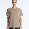 T-shirt boxy a maniche corte in misto cotone con slogan T-shirt boxy a maniche corte in misto cotone con slogan